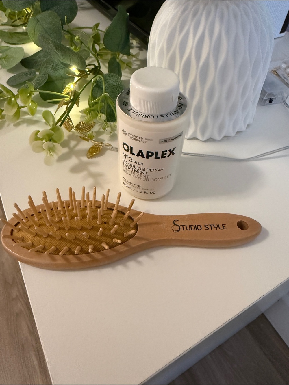 ✨ Hair Repair Bundle — Olaplex No.3 Plus 100ml + Wooden Brush ✨